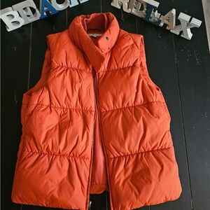 Orange Puffer Vest Tommy Hilfiger